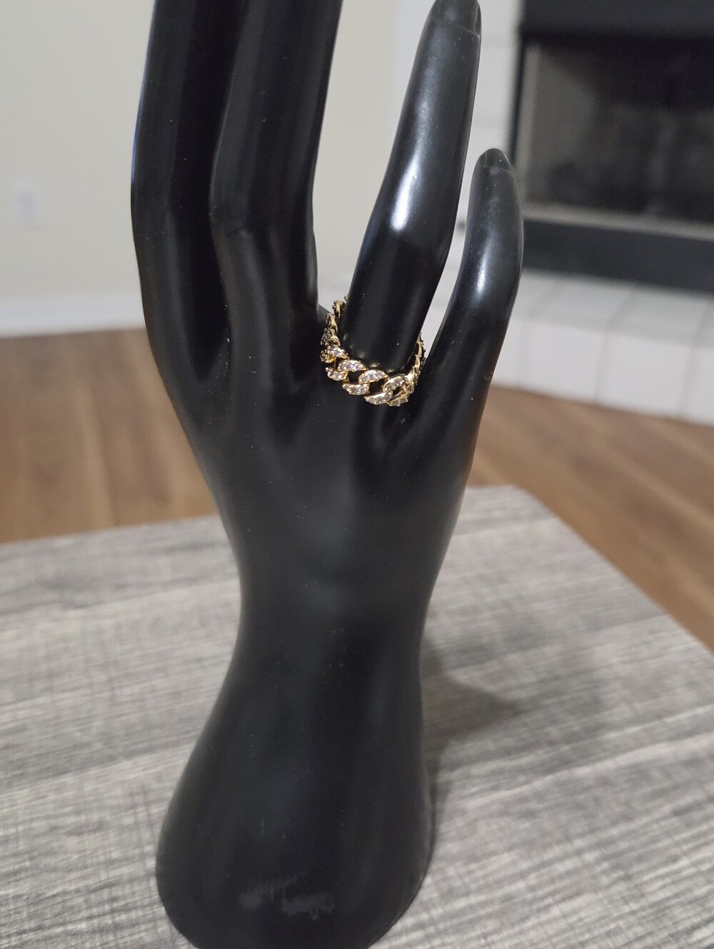 Authentic Pandora Pavé Cuban Chain Ring